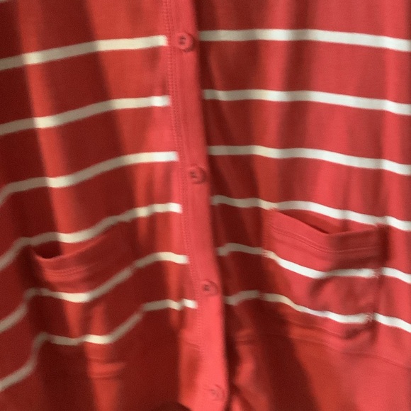 Lauren Jeans Co. Red and White Striped hoodie, pullover, medium - Picture 4 of 8